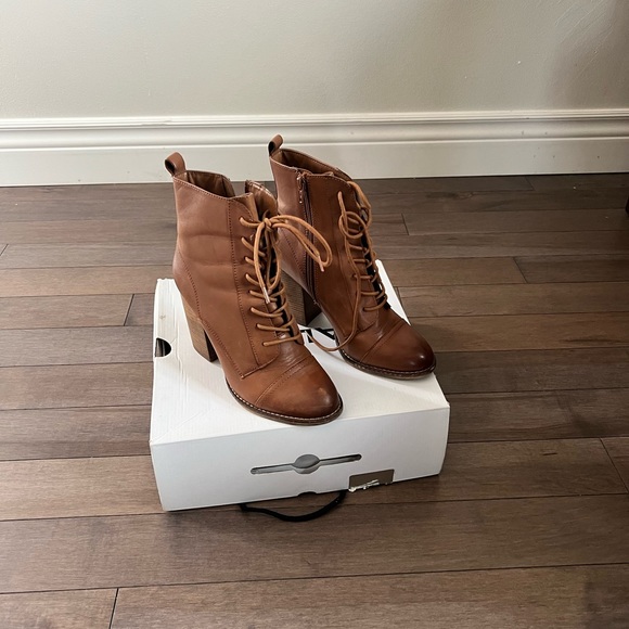 Aldo brown ankle boots with block heel - Picture 2 of 4